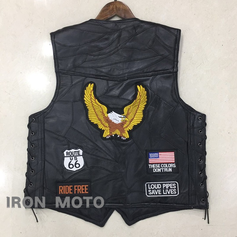 Riding Jacket Leather - NUEVO Chaleco de Motocicleta para Hombre,