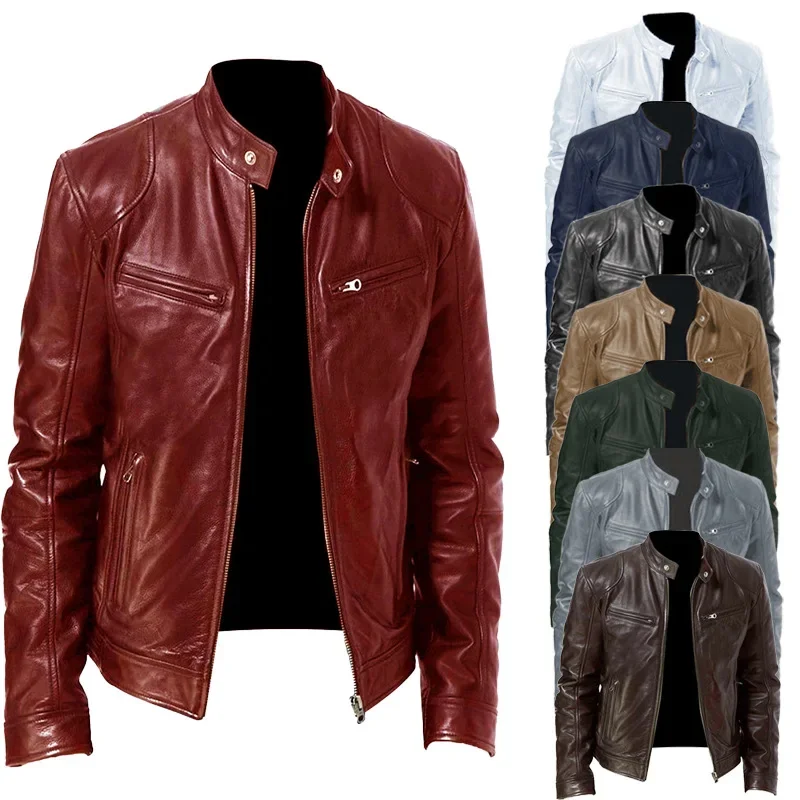 Riding Jacket Leather - Chaqueta de cuero para motocicleta para