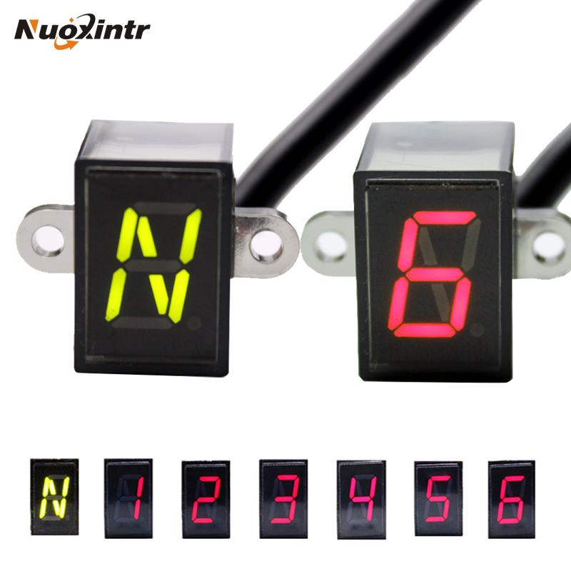Motorcycle Gear Selector - Nuoxintr-Motocicleta Universal negra de 6 velocidades