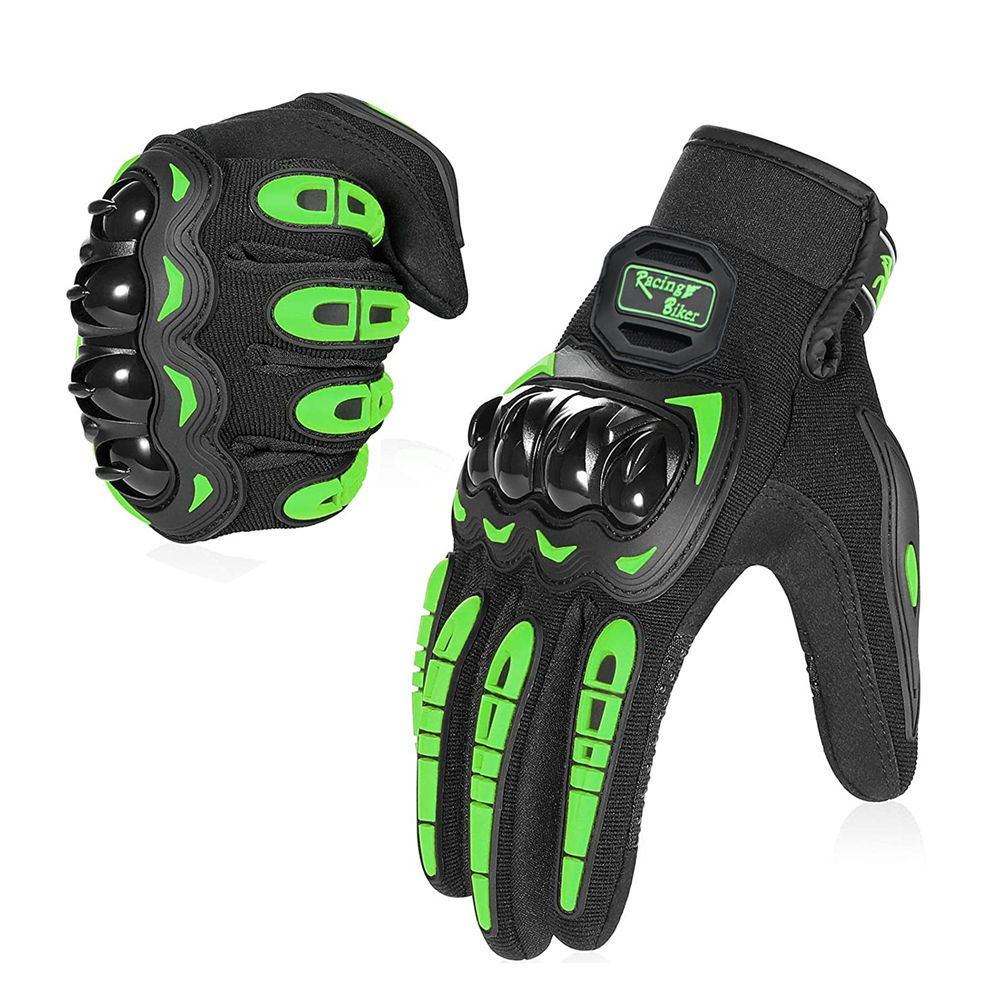 Motorcycle Gear Blue - Guantes de Motociclismo para Hombre, Transpirables,