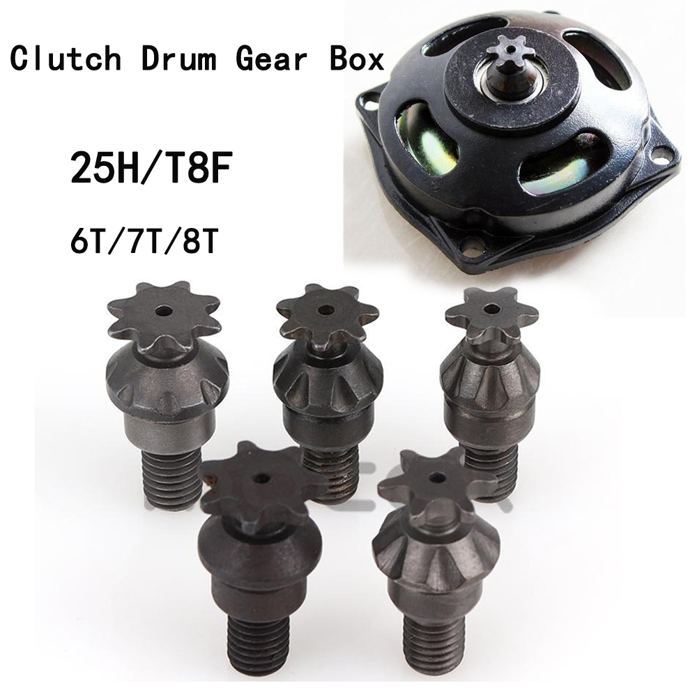 Gearbox Motorcycle - 25H T8F 6/7/8 dientes tambor de