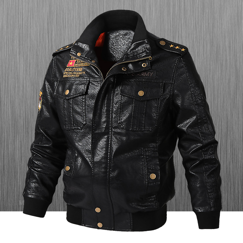 Riding Jacket Leather - Chaqueta de cuero estilo biker ajustada