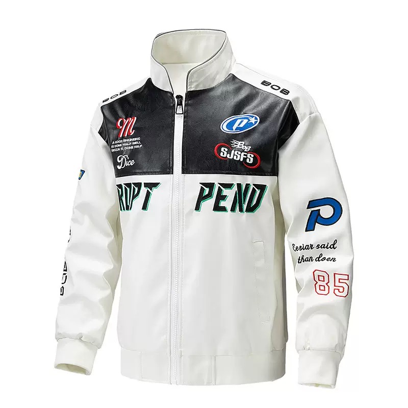 Riding Jacket Leather - Chaqueta de Cuero PU Estilo Motero