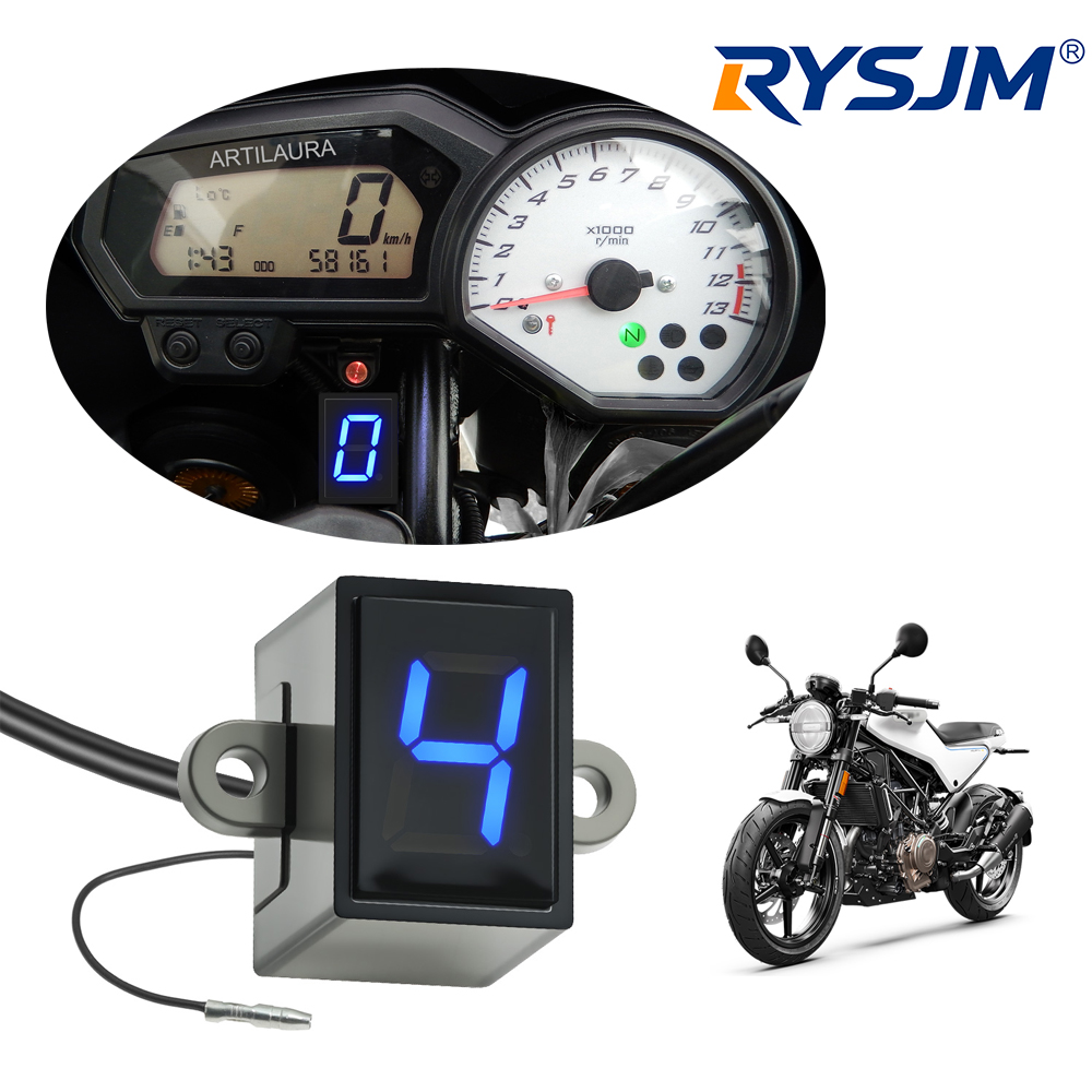 Motorcycle Gear Blue - Indicador de Marcha Digital Universal para