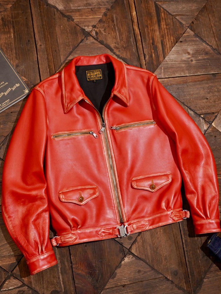 Chaqueta de cuero genuino de v - Riding Jacket Leather reseña y precio