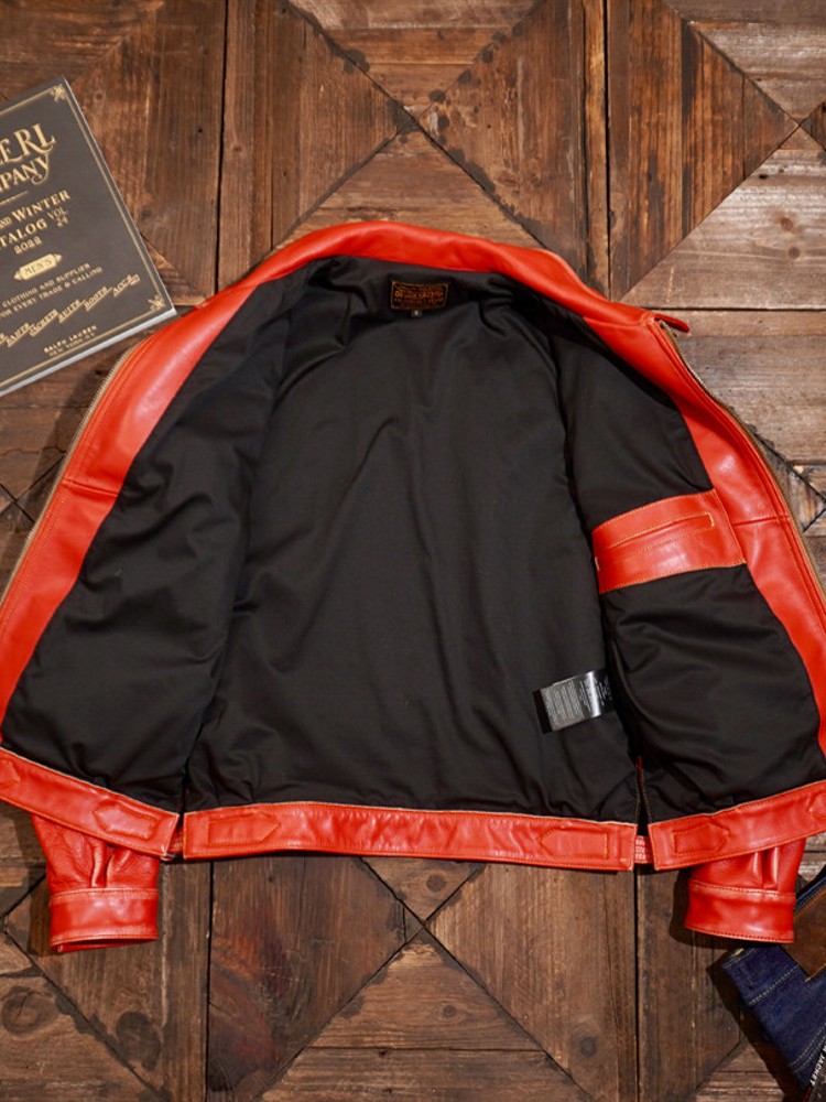 Chaqueta de cuero genuino de v - Riding Jacket Leather reseña y precio