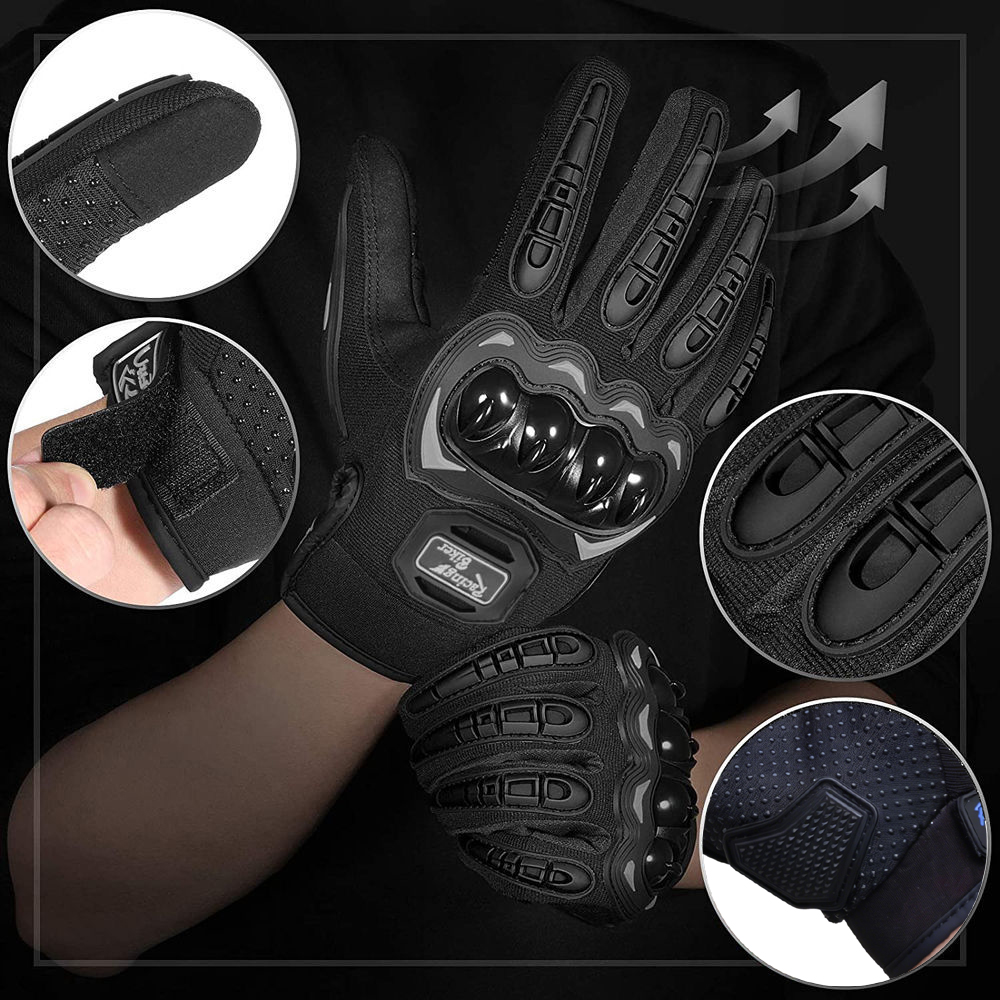 Guantes de Motociclismo con Pr - Motorcycle Gear Blue reseña y precio