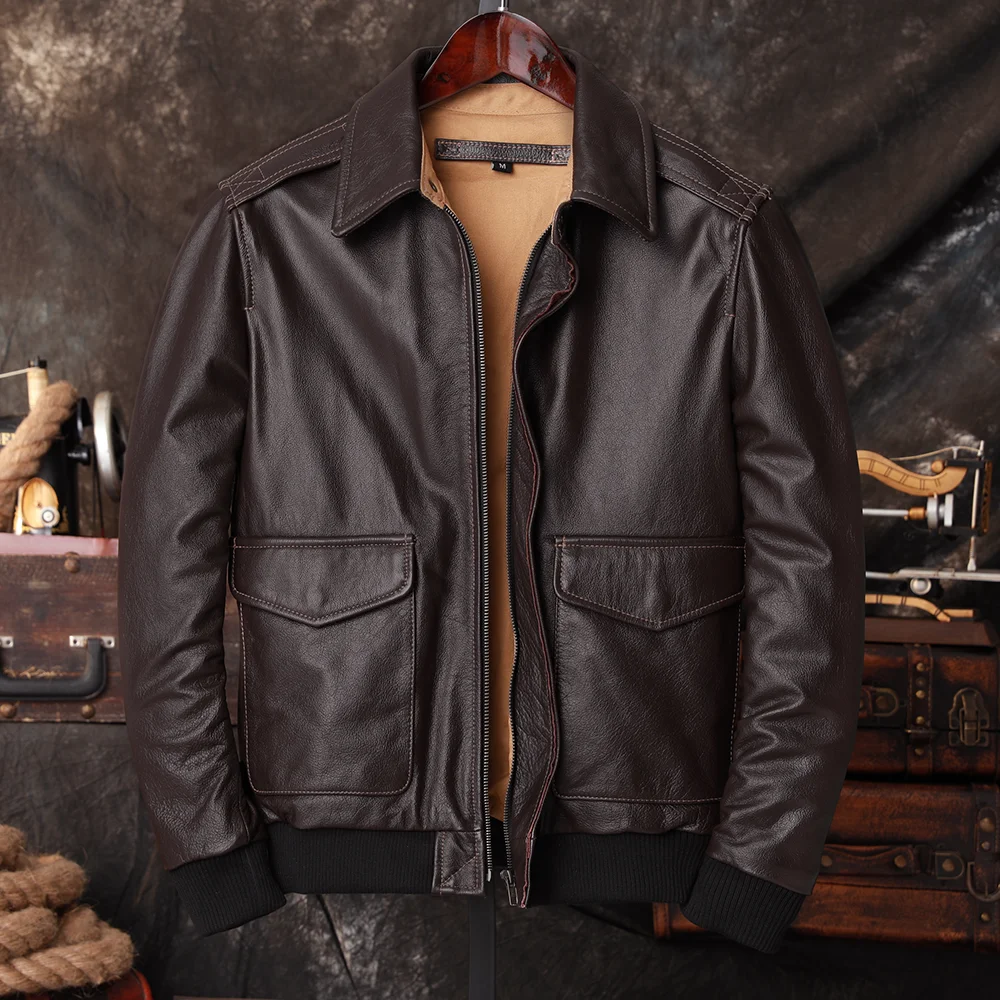 Chaqueta de Piloto Bomber A2 d - Riding Jacket Leather reseña y precio