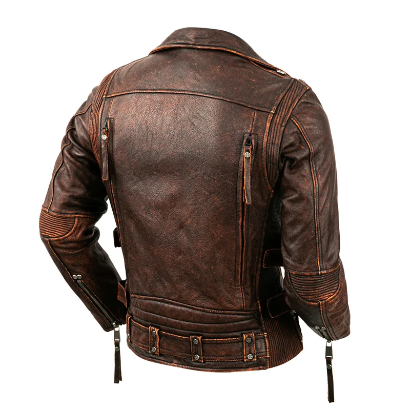 Chaqueta de cuero Natural para - Riding Jacket Leather reseña y precio
