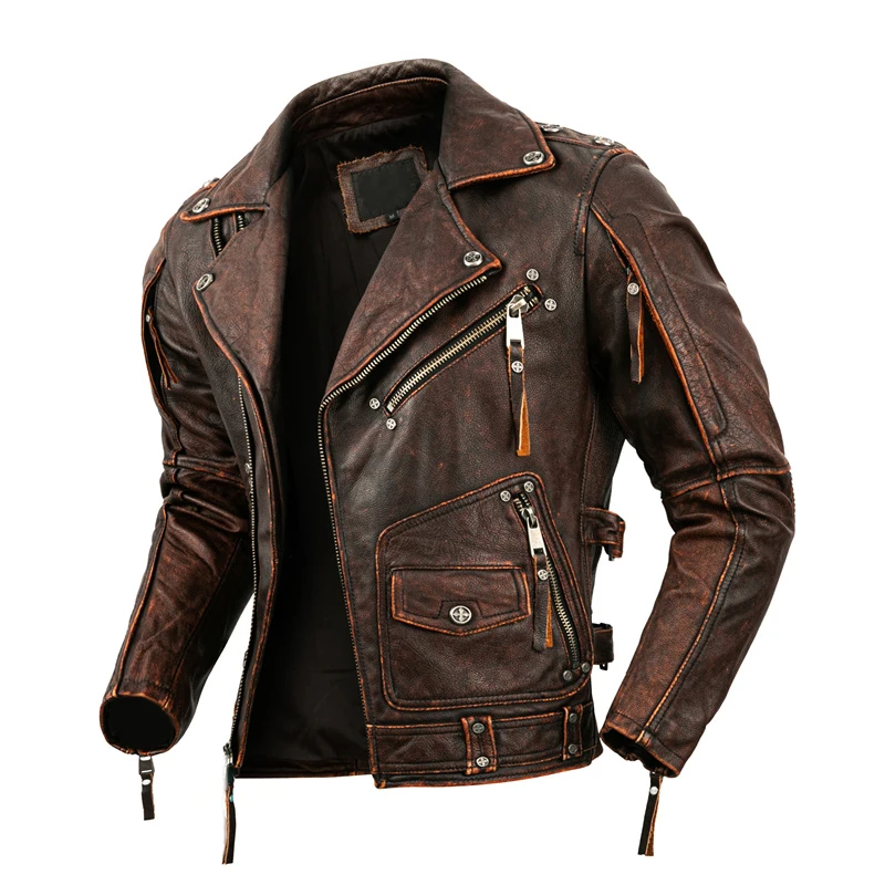 Chaqueta de cuero Natural para - Riding Jacket Leather reseña y precio