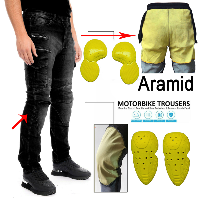 Pantalones de moto negros para - Motorcycle Gear Blue reseña y precio