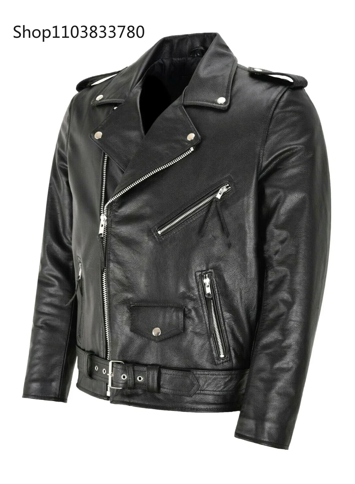 Chaqueta de cuero PU para homb - Riding Jacket Leather reseña y precio