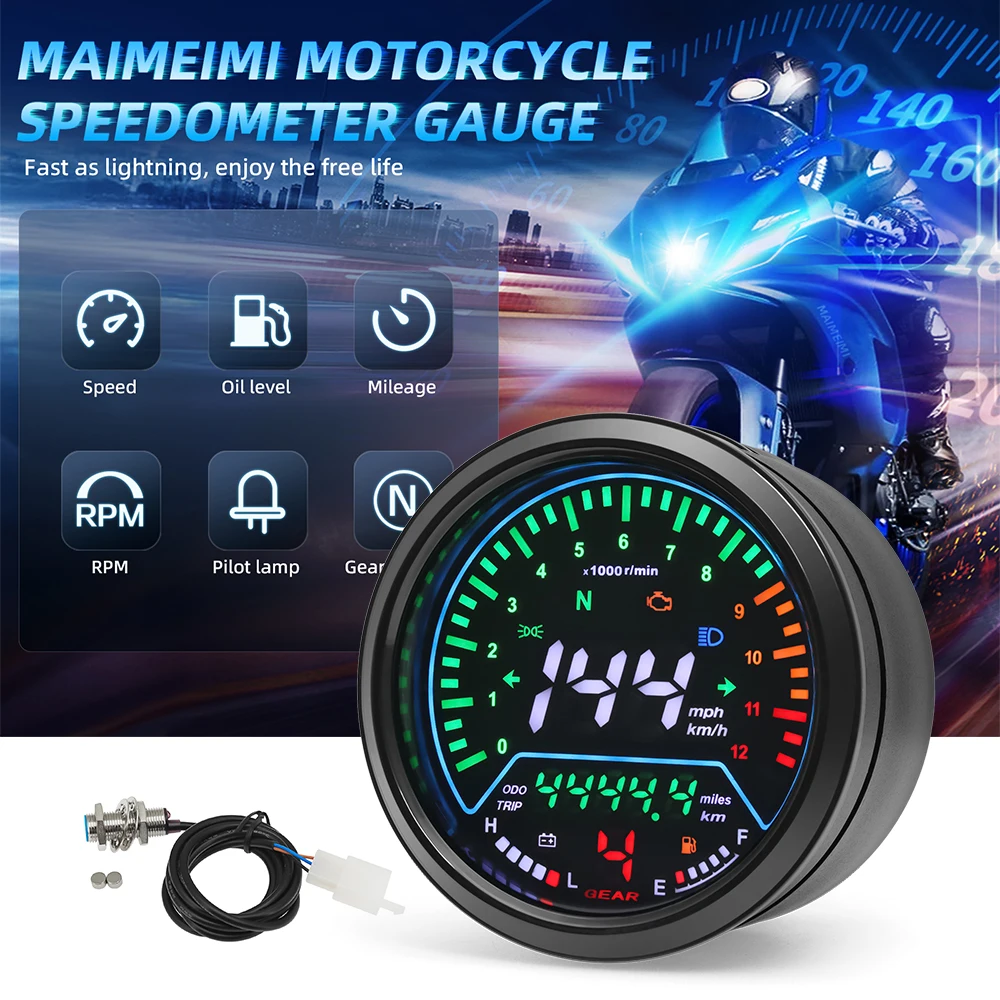 Velocímetro Universal para Mot - Motorcycle Gear Selector reseña y precio