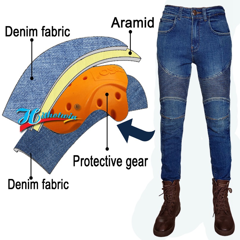 Pantalones de moto para mujer, - Motorcycle Gear Blue reseña y precio