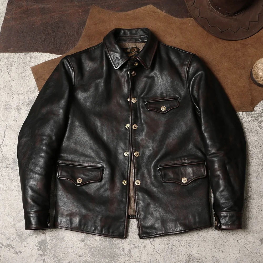 YR!-chaqueta de cuero genuino  - Riding Jacket Leather reseña y precio