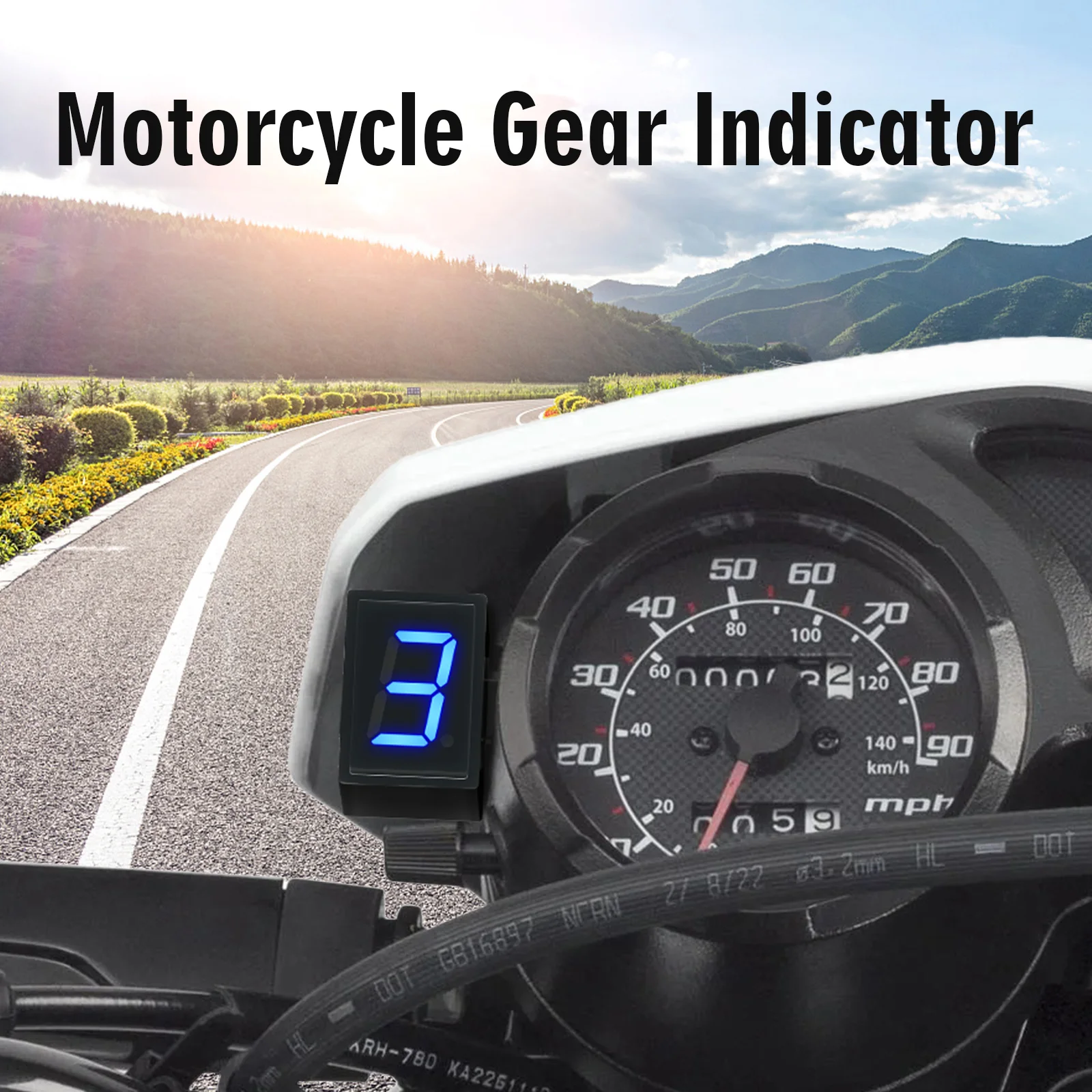 Indicador de Marcha Digital Un - Motorcycle Gear Blue reseña y precio