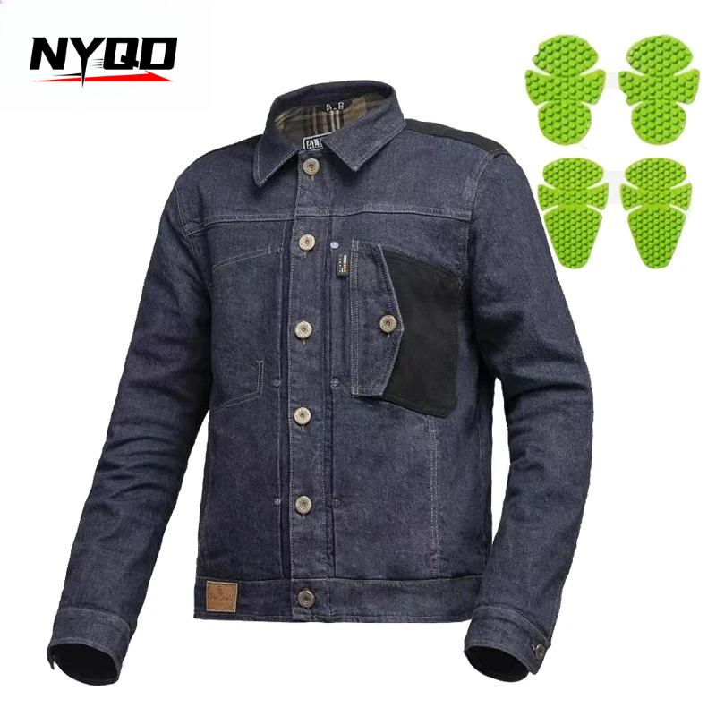 Chaqueta de Motociclista Retro - Motorcycle Gear Blue reseña y precio