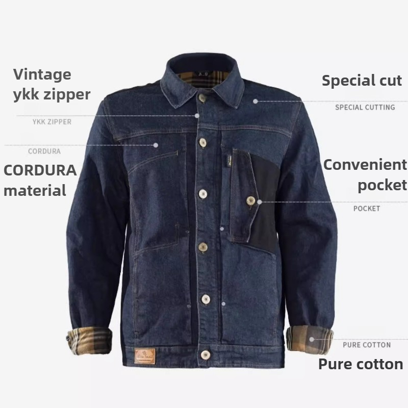 Chaqueta de Motociclista Retro - Motorcycle Gear Blue reseña y precio