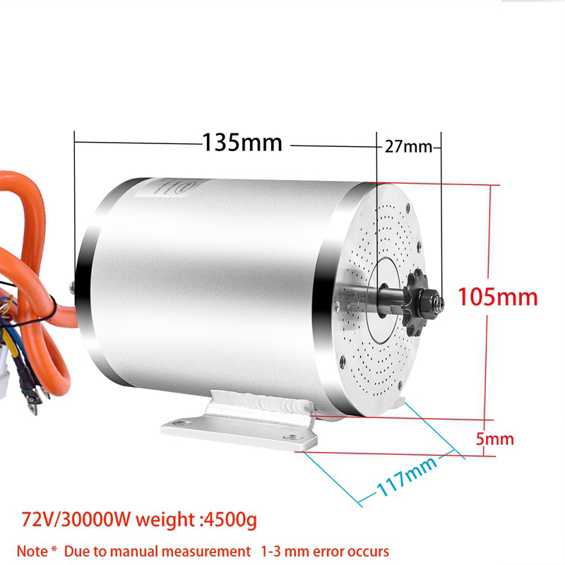 Motor eléctrico sin escobillas - Motorcycle Gear Hub reseña y precio